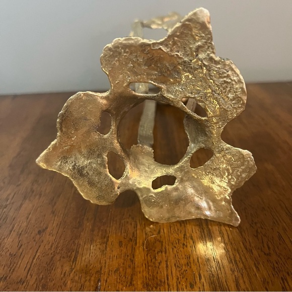 Vintage brass grapevine stand for bowl, vase or wine bottle - Picture 7 of 11